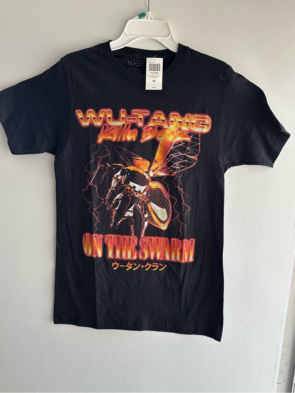Hot Topic Wu Tang Clan Killer Bee Graphic Band Tee Shirt NWT Medium Black